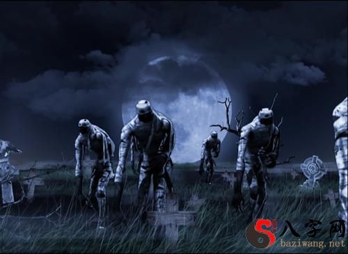 梦见鬼出现在雨中